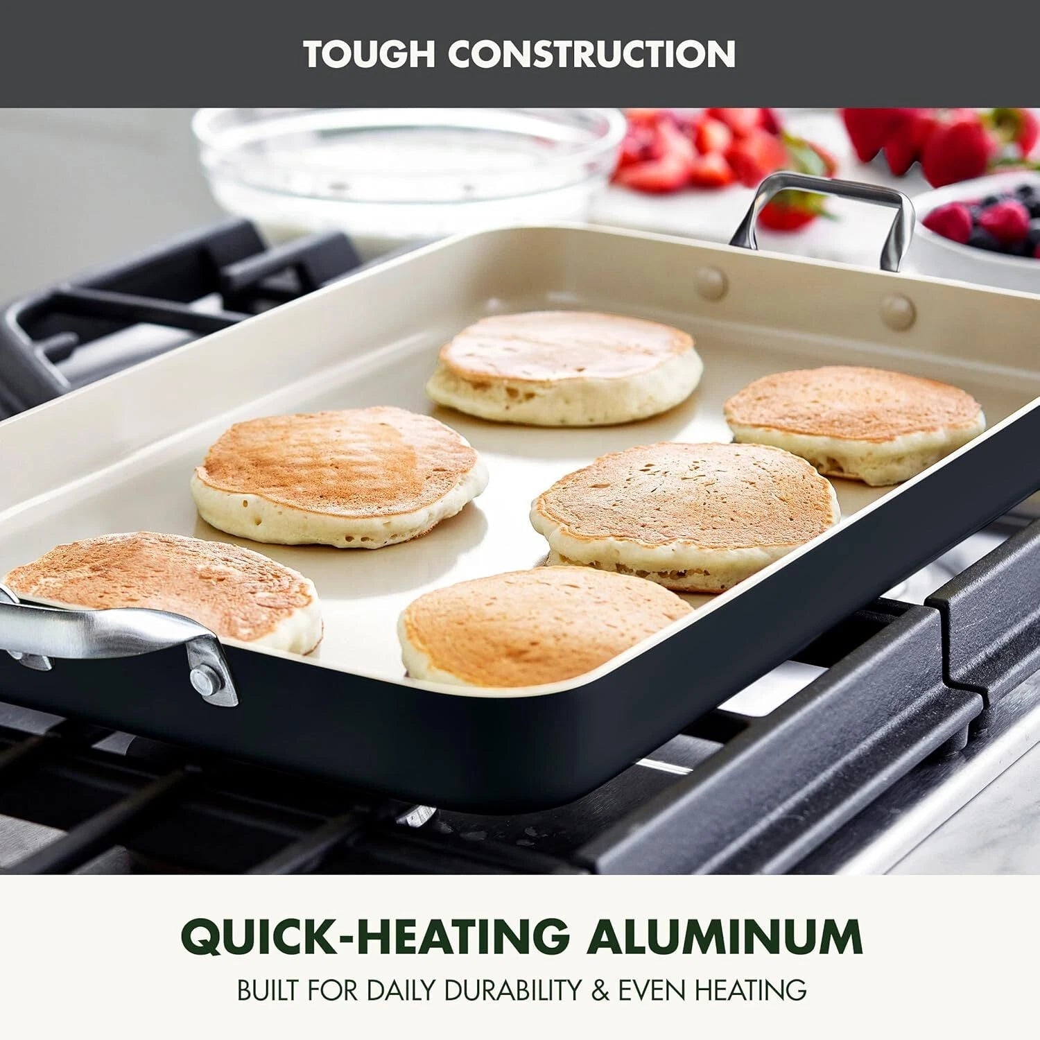Double boiler, hard anodized healthy ceramic non-stick, PFAS-free, black 07FC0E-D4 - KOEEK