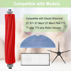 Compatible replacement parts, robot vacuum cleaner, includes 2 roller brushes 07FC0E-D4 - KOEEK