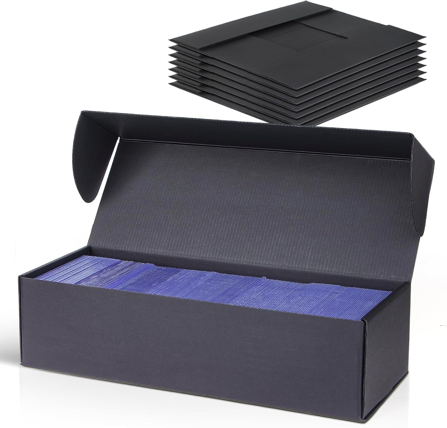 new Silph PLC Trading Card Storage Box-[8 Pack], Baseball Hobby Black-8 Pack SILPH PLC - KOEEK