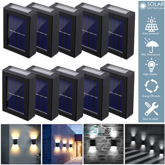 ny 2-10 Solar Luces De Calle luz de pared LED Con Sensor Para Exterior Patio Jardin