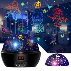 Children's Projection Lamp Superhero Toy Suitable for Boys Aged 5-7 07FC0E-D4 - KOEEK