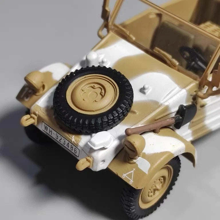 1:43 WWII German VW82 Kubelwagen Military Jeep Diecast Model Wehrmacht Display 07FC0E-D4 - KOEEK