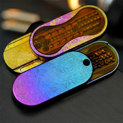 EDC Fidget Slider Stylish Crystal Titanium Fun Mechanical Fidget Toys Idea Gifts 07FC0E-D4 - KOEEK