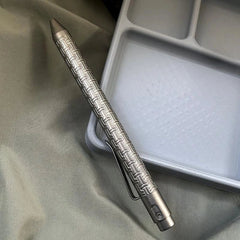 EDC Titanium Alloy Pocket Ballpoint Pen Signature Writing Pen Business Office 07FC0E-D4 - KOEEK