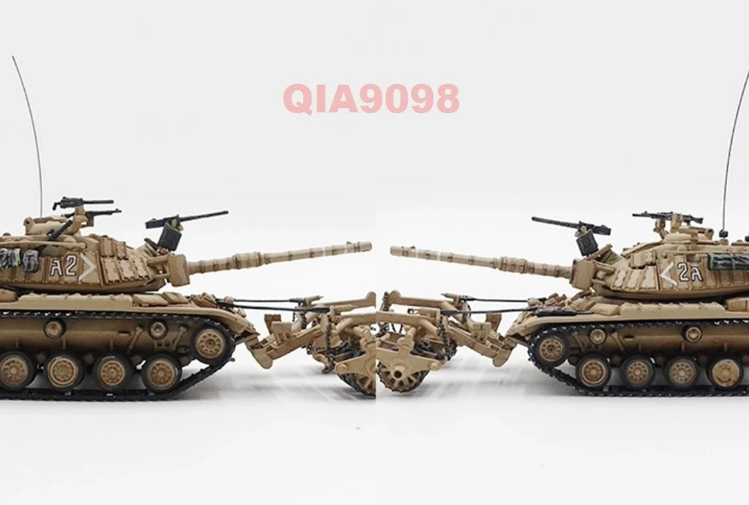 1:72 Scale IDF M60A1 [Magach B] Blazer Tank With KMT-4 Mine Roller Model 07FC0E-D4 - KOEEK