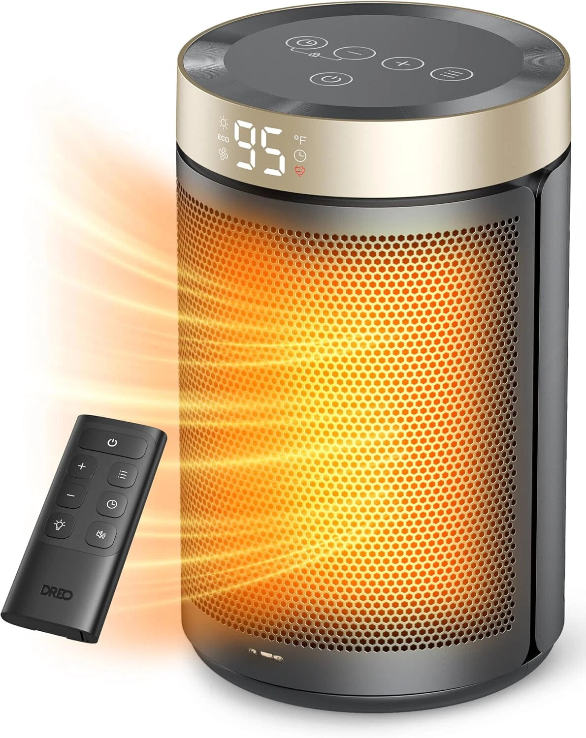 Space heater, portable electric heater for indoor use with thermostat 07FC0E-D4 - KOEEK