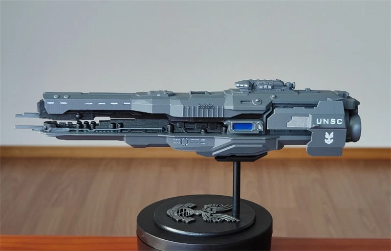 Halo 4 UNSC Resin sci-fi Spaceship Model Resin Spacecraft Handmade Figure Toy 07FC0E-D4 - KOEEK