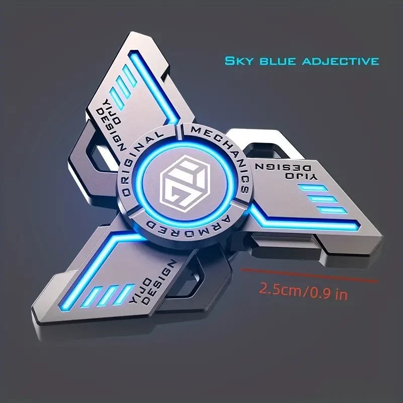 Fidget Spinners Luminous Metal Mute Bearing Noctilucent Gyro Stress Relief Toys 07FC0E-D4 - KOEEK