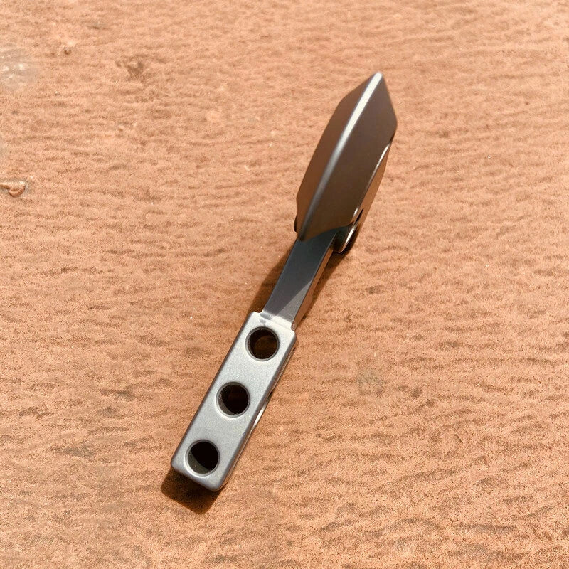 Titanium Alloy Axe Style Keychain Pendant Necklace Opener Crowbar EDC Multi Tool 07FC0E-D4 - KOEEK