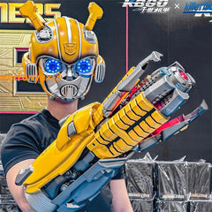 US SHIP ！！！ Transforms Bumblebee Arm Cannon 1:1 Voicecontrolled Wearable Cosplay 07FC0E-D4 - KOEEK