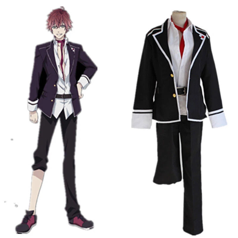Anime DIABOLIK LOVERS Sakamaki Ayato School Uniform Cosplay Costume Adult 07FC0E-D4 - KOEEK