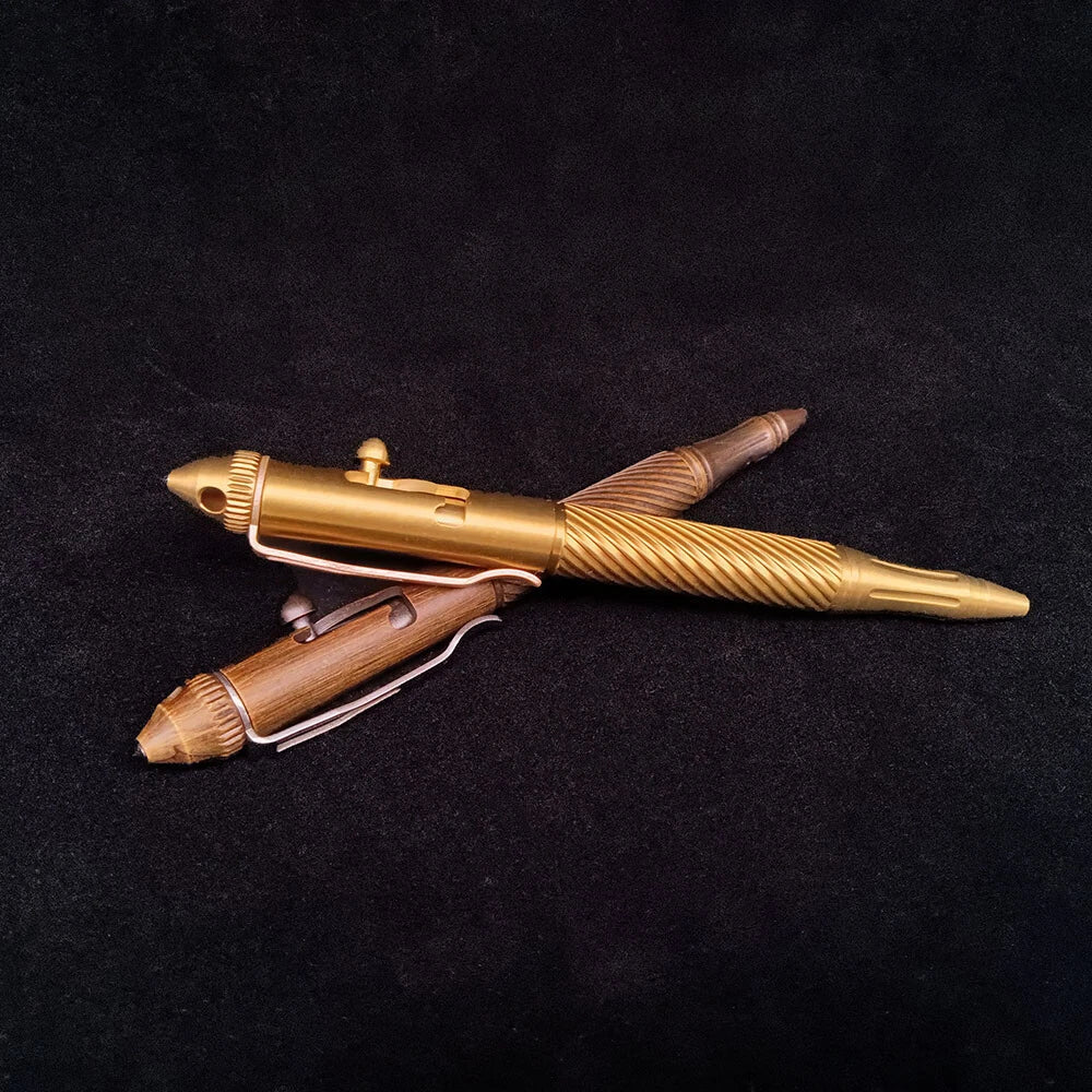 Solid Brass Bolt Action Ball Point Quality Pen Copper Art Craft Pocket EDC Gift2 07FC0E-D4 - KOEEK