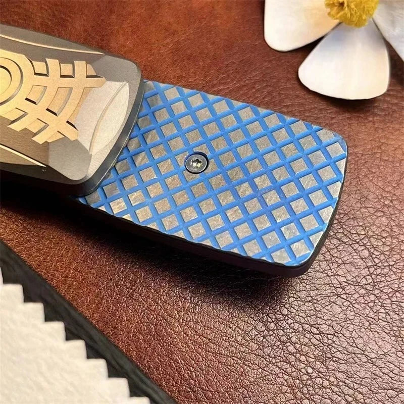 Modern Titanium Alloy EDC Fidget Toy Mechanical Push Fidget Slider Stress Relief 07FC0E-D4 - KOEEK