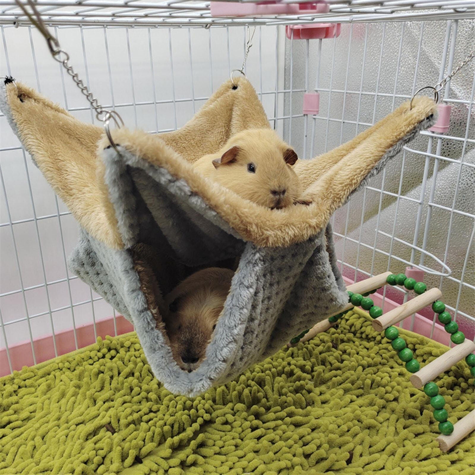 new 1* Ferret Rat Squirrel Pet Bird Hamster Hammock Hanging Cage Nest Bed House Toys koeek - KOEEK