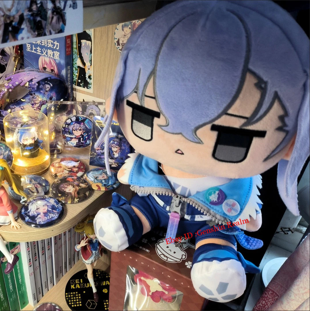 Anime Honkai: Star Rail Silver Wolf Sitting position Plush Toy Throw Pillow Gift 07FC0E-D4 - KOEEK