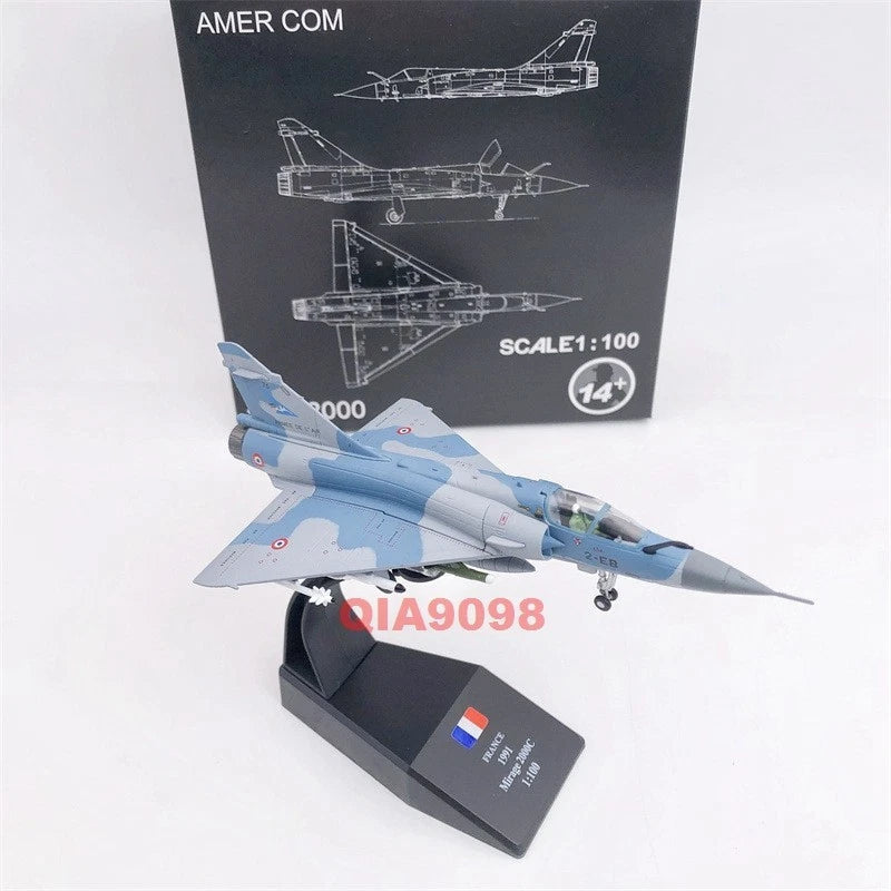 1/100 Scale France 1991 Mirage 2000 Fighter Jet Metal + Plastic Model 07FC0E-D4 - KOEEK