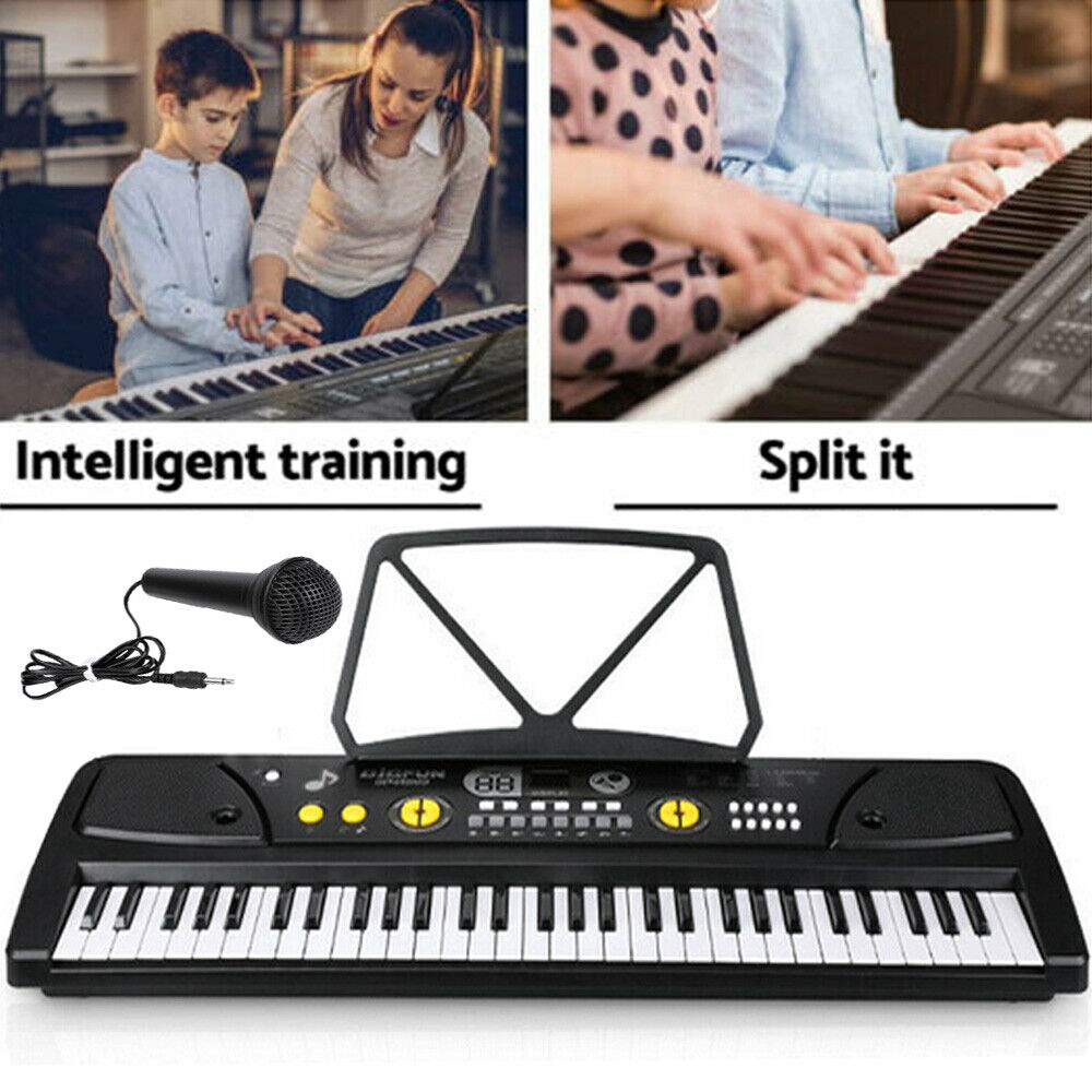 nytt Smart Digital Piano Keyboard 61 Key - Bærbart elektronisk instrument med mikrofon