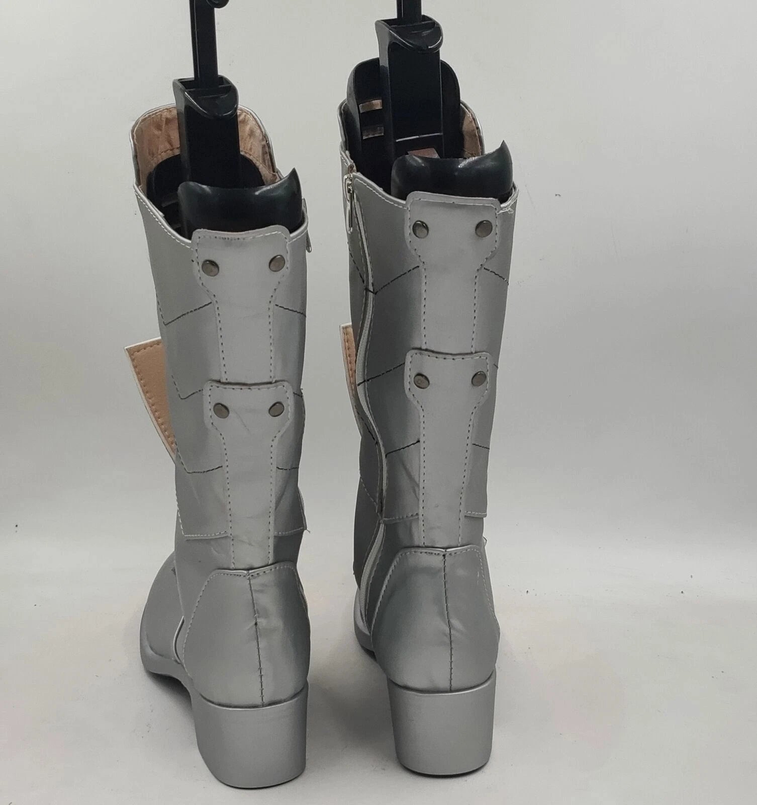Kaiju No. 8 Kikoru Shinomiya Cosplay Shoes Silver Long Boots Costume Halloween 07FC0E-D4 - KOEEK