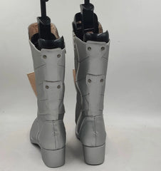 Kaiju No. 8 Kikoru Shinomiya Cosplay Shoes Silver Long Boots Costume Halloween 07FC0E-D4 - KOEEK