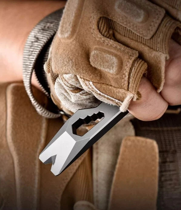 Titanium Multi Tools Pry Bar Crowbar Fidget Clicker Card Toy Stress Relief EDC 07FC0E-D4 - KOEEK