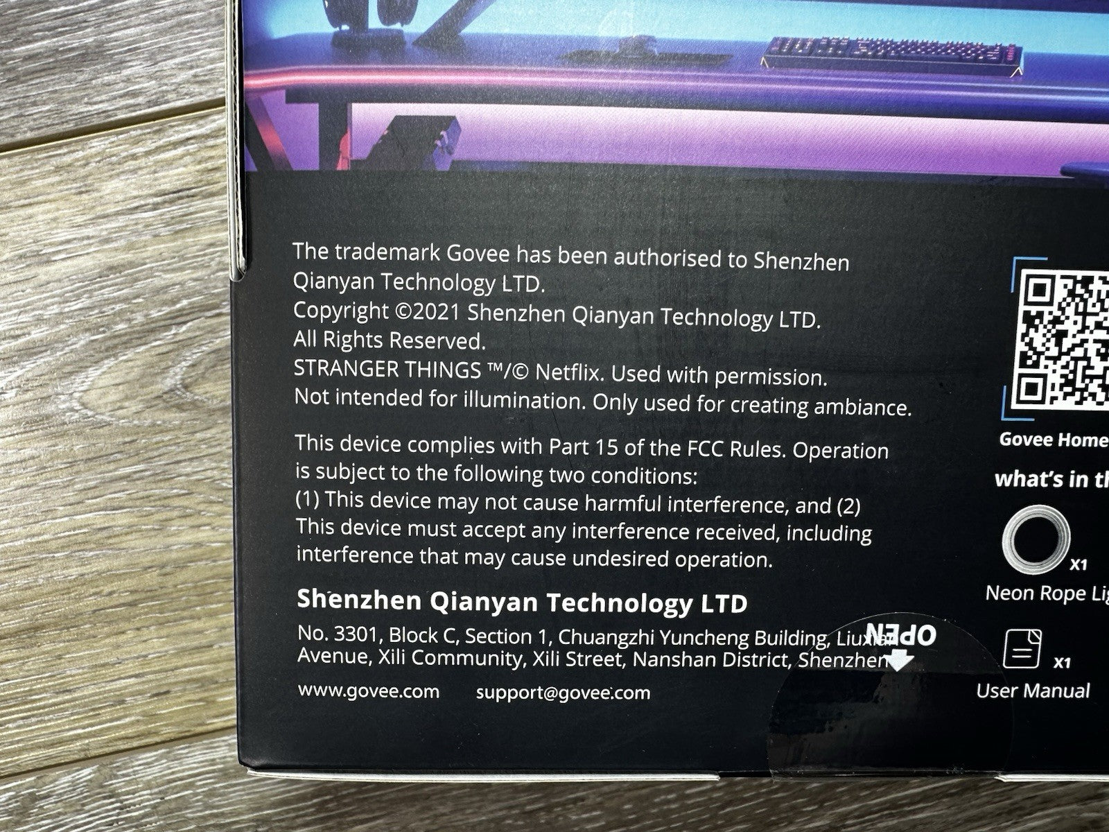 Govee - RGBIC LED Neon Rope Light for Desks 6.5ft - H61C2  Unopened Box Gamer GOVEE - KOEEK