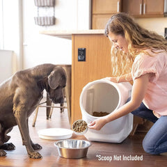 Stackable Dog Food Organizer with Sealed Lid - Holds up to 40 lbs.of dry pet foo 07FC0E-D4 - KOEEK