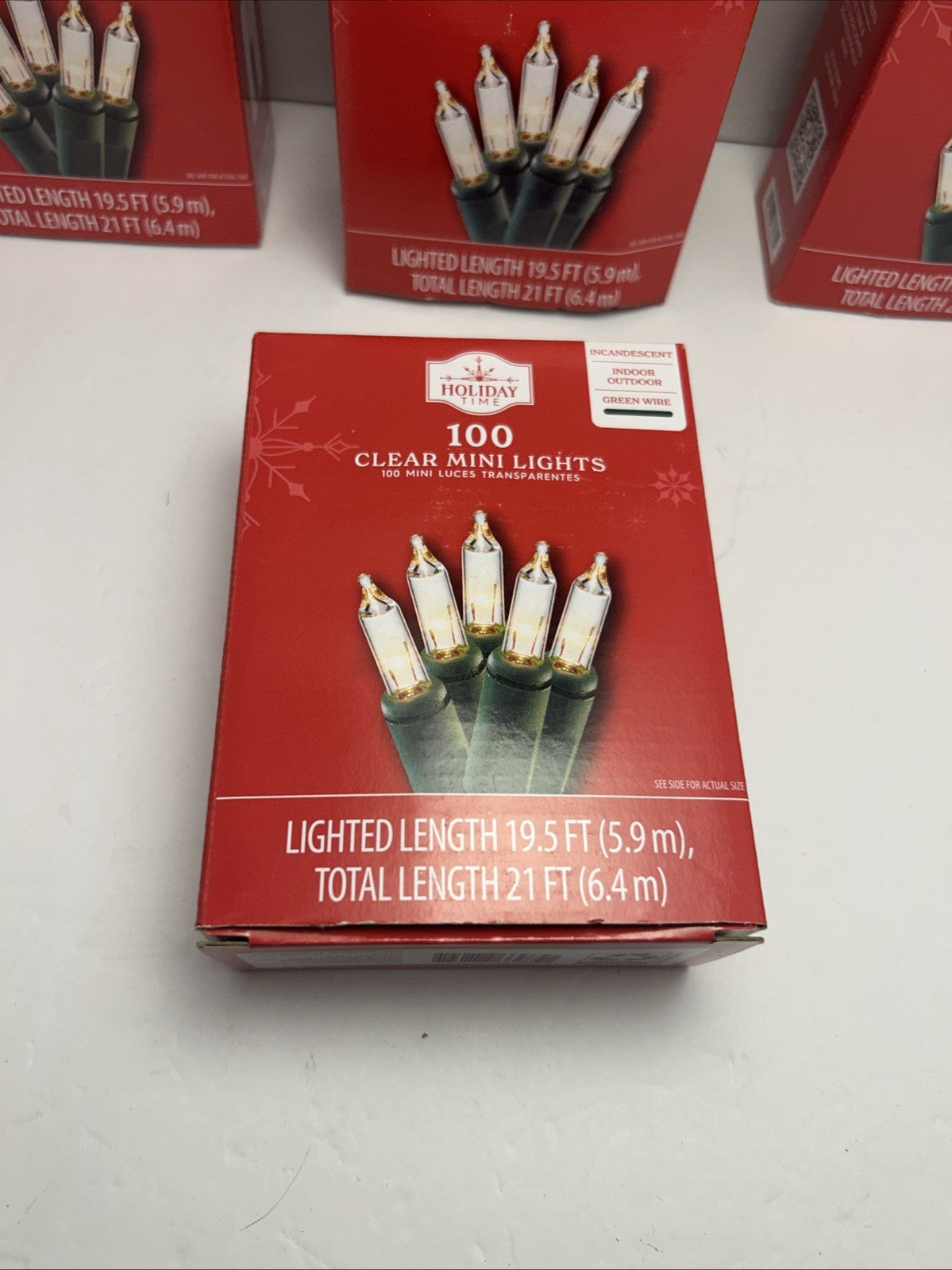 Holiday T 100-Count Clear Incandescent Mini Christmas Lights with Green Wire 21' 07FC0E-D4 - KOEEK