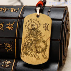 Chinese Jiutian YingYuan Thunder Tianzun Pendant Copper Necklace Taoist Amulet 07FC0E-D4 - KOEEK