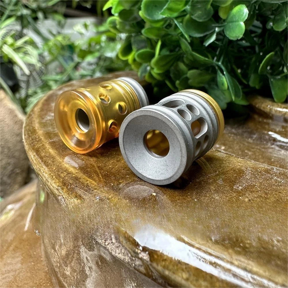 1PC Titanium PEI Knife Lanyard Bead Keychain Paracord Pendant Detachable EDC DIY 07FC0E-D4 - KOEEK