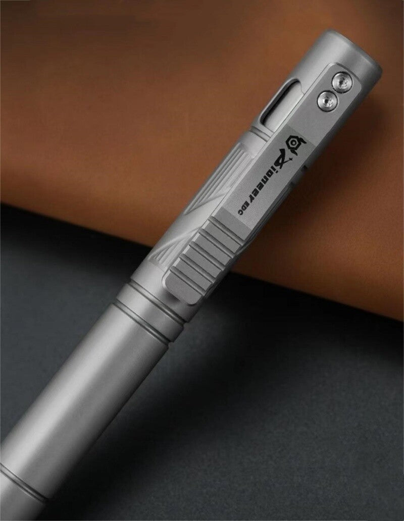 Titanium Ballpoint Pen Bolt Action Office Signature Writing Pocket Pen EDC Gifts 07FC0E-D4 - KOEEK