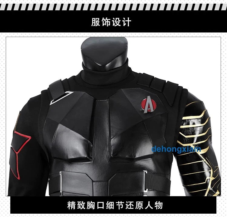 Avengers Winter Soldier Bucky Mens Cosplay Costume Accessories Outfits Glove Lot 07FC0E-D4 - KOEEK