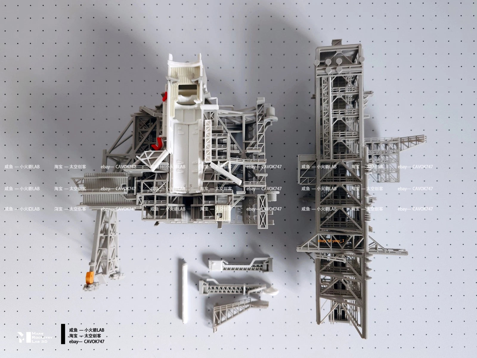 1/400 Space Shuttle on Launch PAD 3D Printing Model Builded A set 07FC0E-D4 - KOEEK
