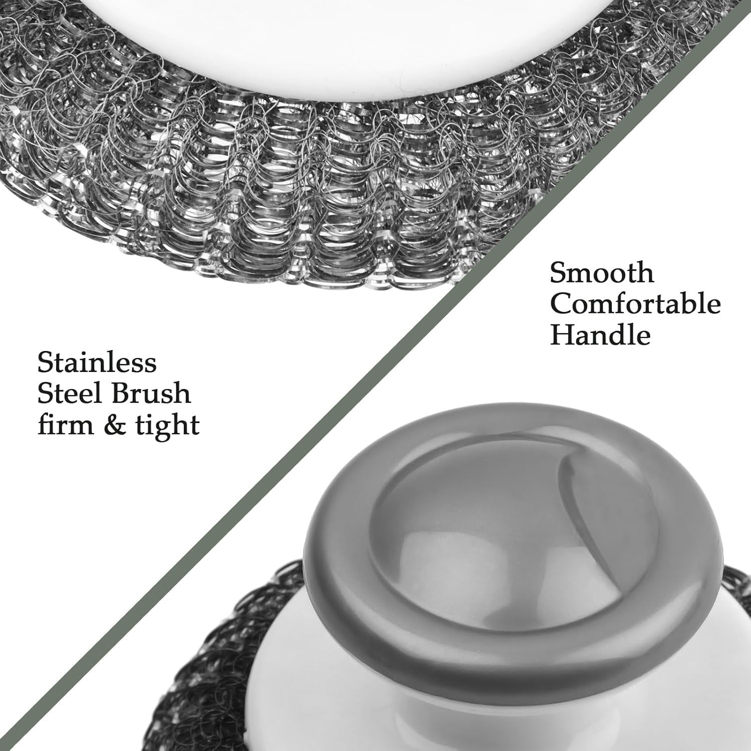 new 2 Pack Stainless Steel Wool Scrubber, Scrubbing Scouring Pad, Wool... 07FC0E-D4 - KOEEK