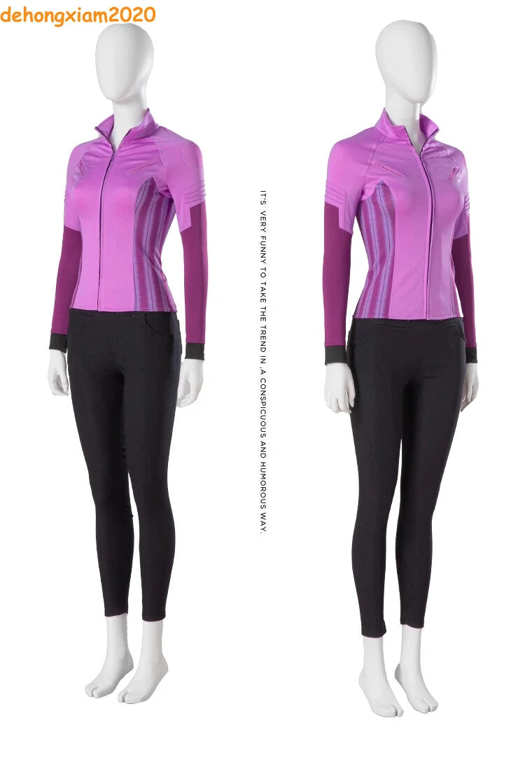 Hawkeye Cosplay Costume Kate Bishop Outfit Women Halloweewn Female Party Uniform 07FC0E-D4 - KOEEK