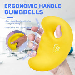 Ergonomic Dumbbell Weight Set - Hand Weights for Women at Home 07FC0E-D4 - KOEEK