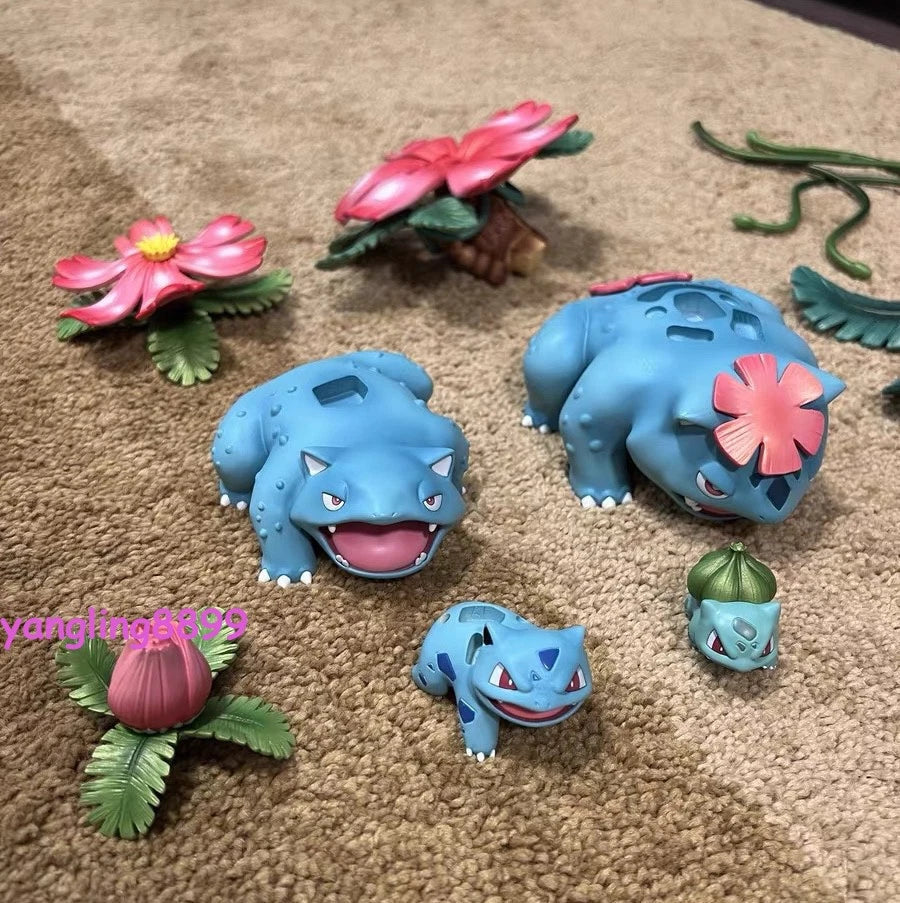 Recast Fantasy Studio Venusaur Family Figure Resin Statue Model Collectible 38cm 07FC0E-D4 - KOEEK