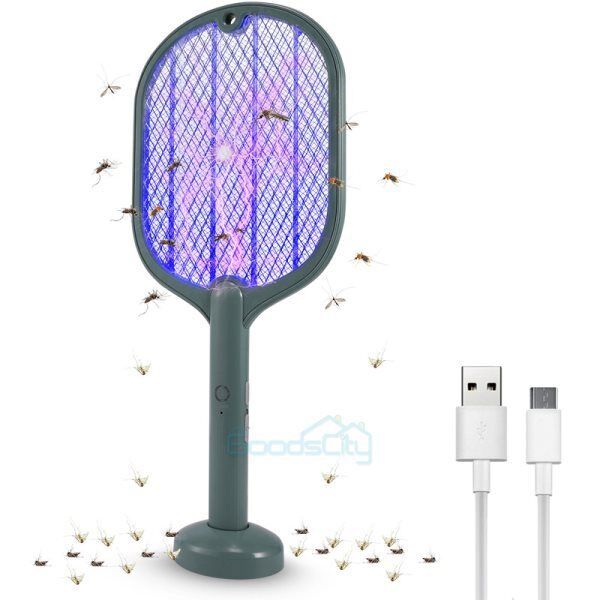 nye Raqueta Electrica Para Matar Moscas Y Mosquitos Matamoscas Con Luz LED Indicador