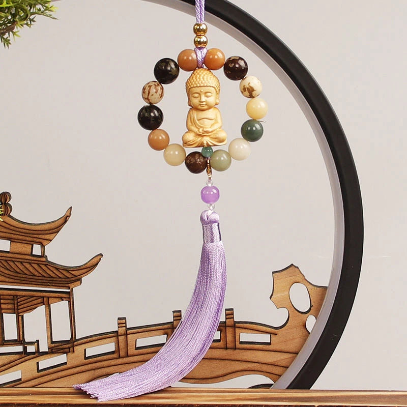 Bodhi Car Pendant Buddha Car Hanging Jewelry PingAn  Year Car 07FC0E-D4 - KOEEK
