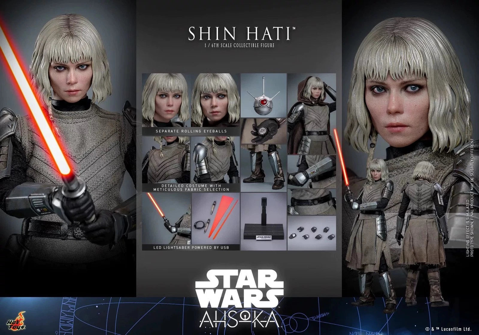 Hot Toys TMS124 Star Wars Ahsoka Shin Hati 1/6 Action Figure Model IN STOCK HOT_TOYS - KOEEK