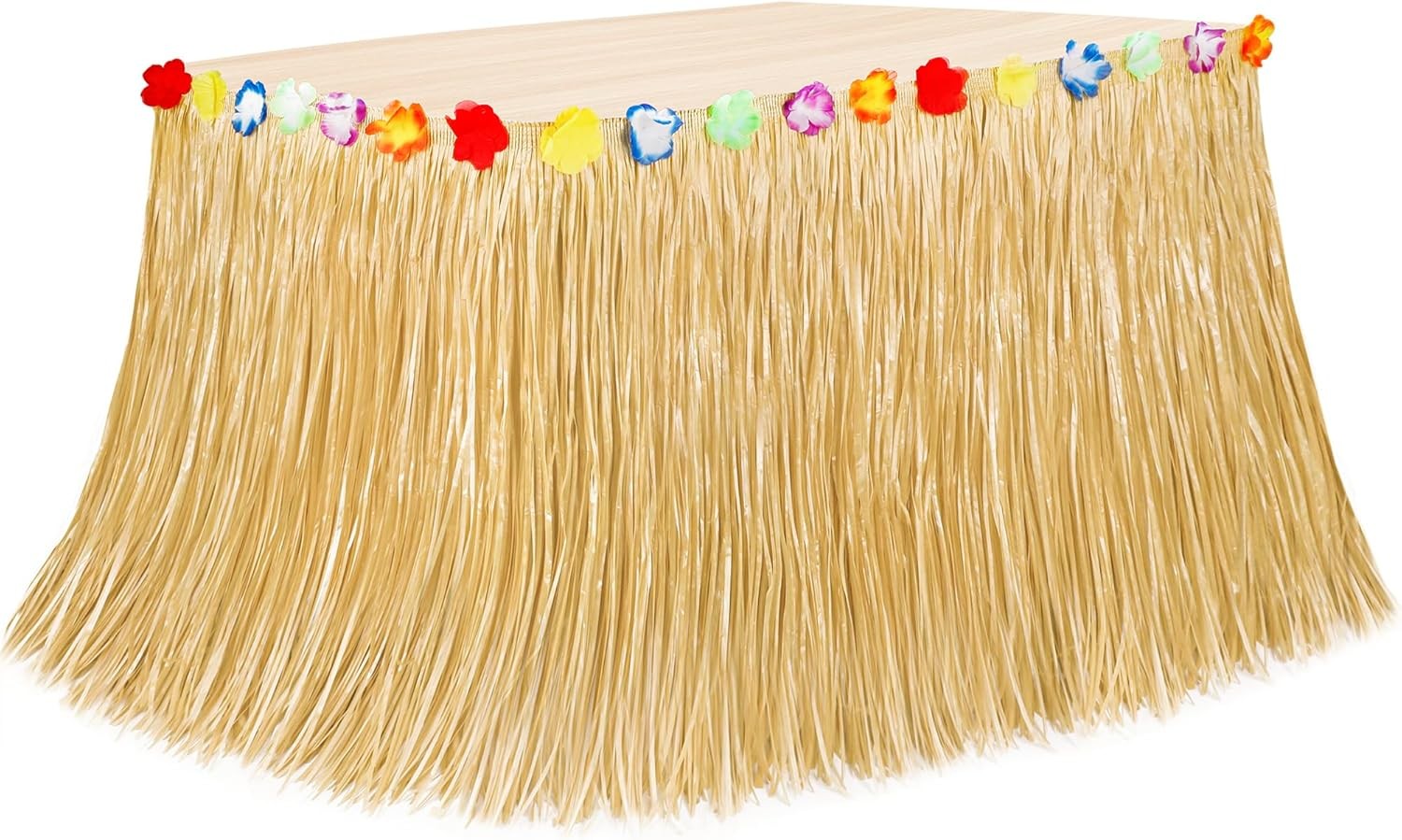 new Luau Party Decorations, Natural Hawaiian Grass Table Skirt, 1 Pack, Gold 07FC0E-D4 - KOEEK