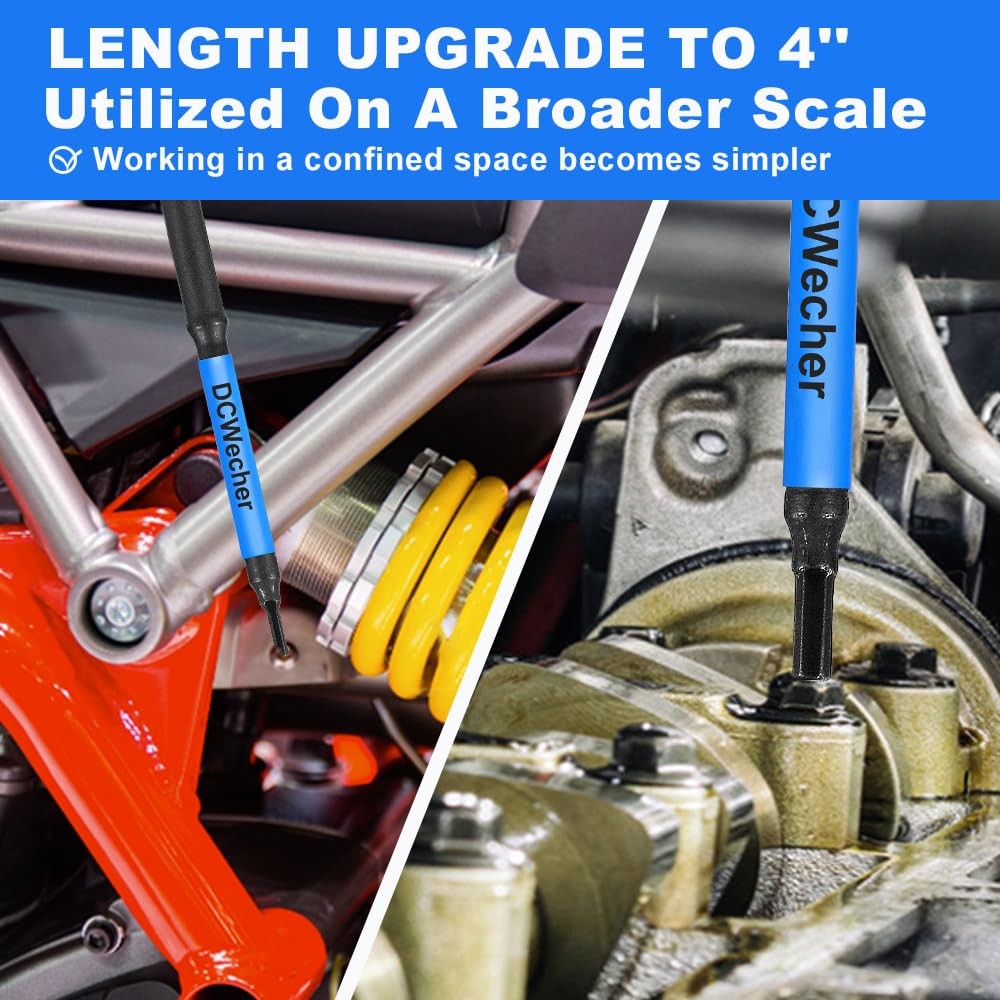 new 10-Piece Impact Allen Key Drill Bit Set - Hex Bits 4 inch 10 Pieces (SAE) 07FC0E-D4 - KOEEK