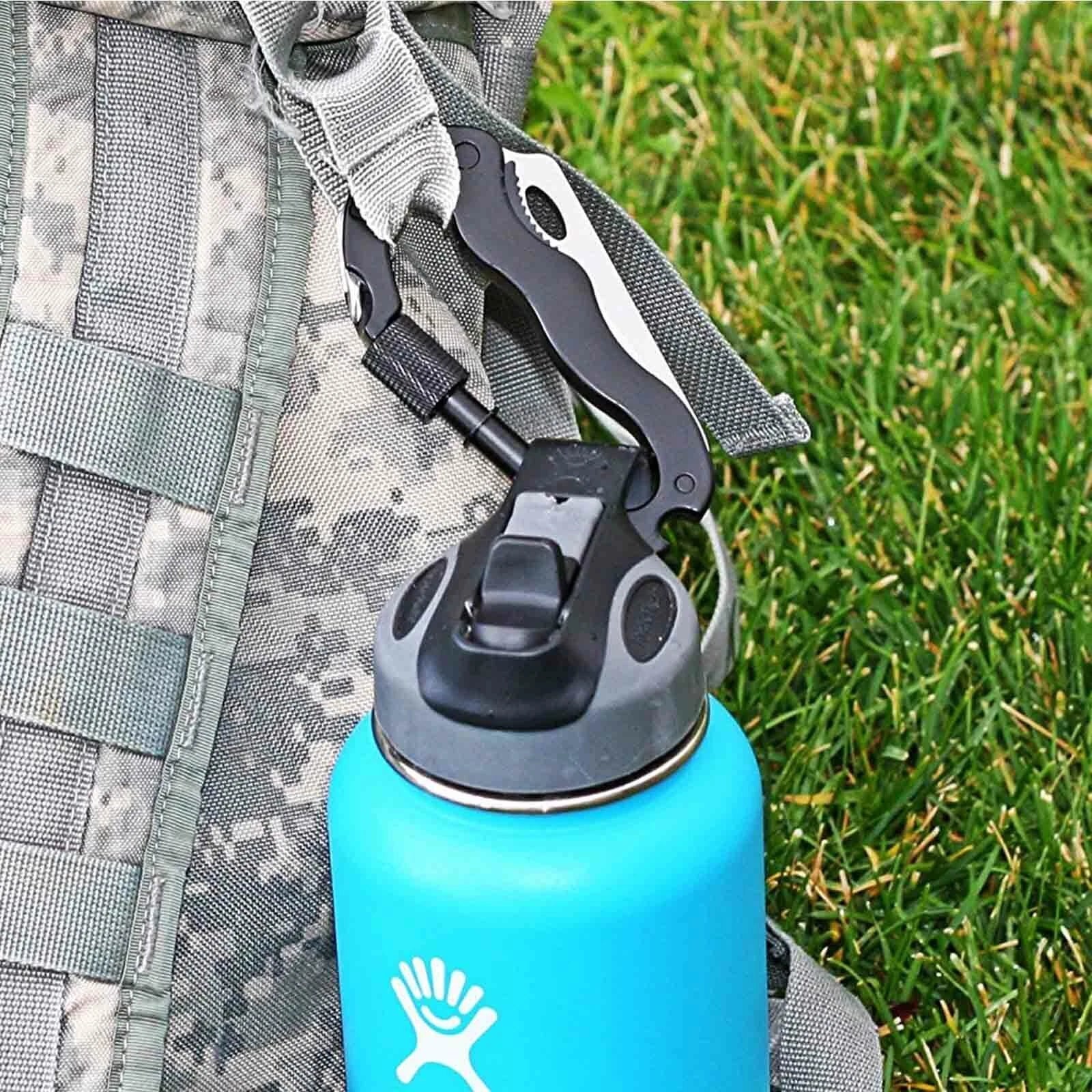 EDC Multi-Tool Carabiner Keychain Screwdriver Key Holder Outdoor Camping Hunting 07FC0E-D4 - KOEEK