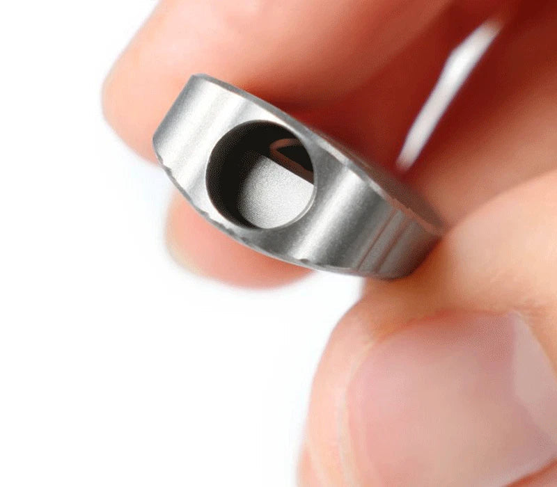 Titanium Safety Whistle Emergency Whistle Necklace Outdoor Hiking Survival EDC 07FC0E-D4 - KOEEK