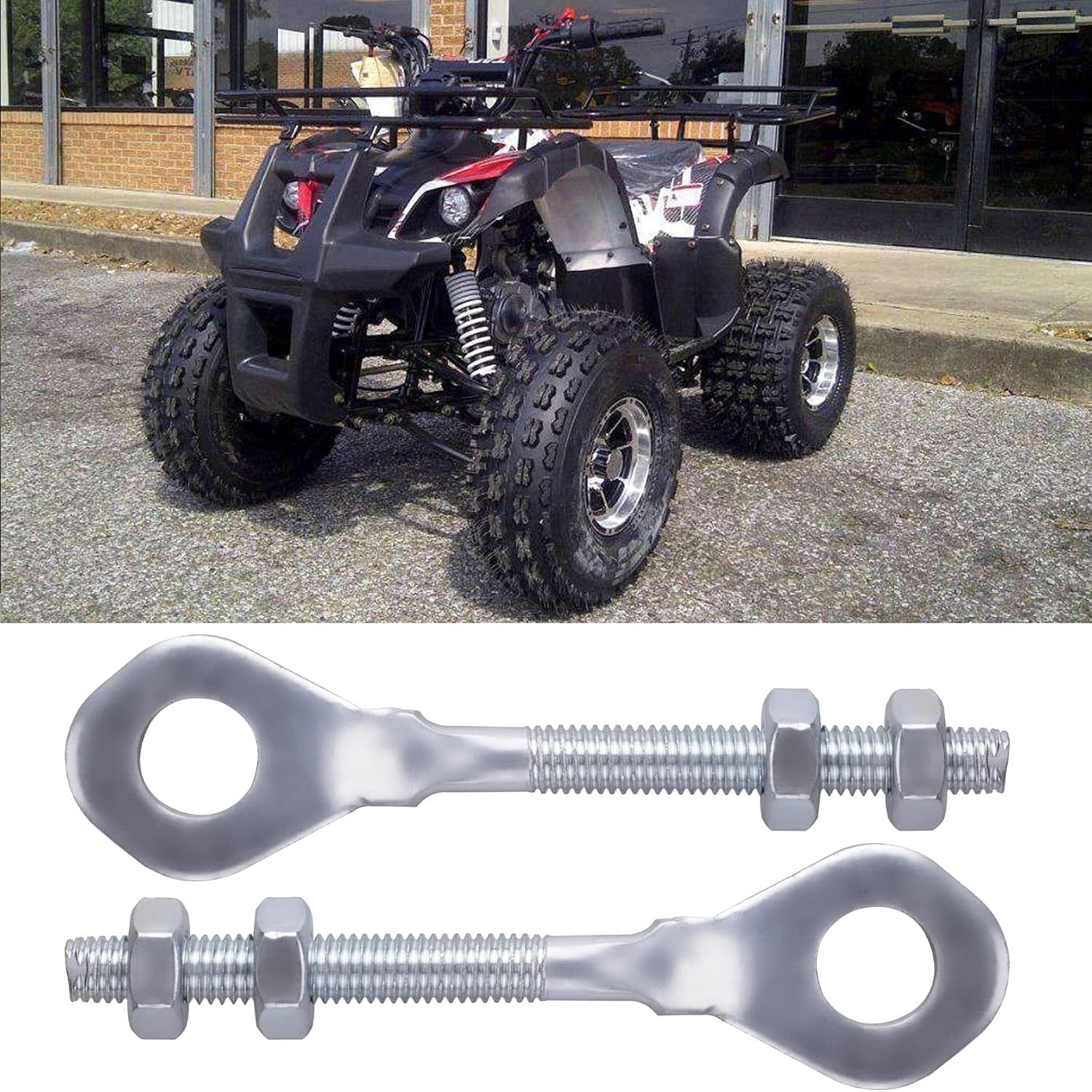 new 0.4" Chain Axle Adjuster, 2Pcs 13mm Aperture Dirt Bike Accessories... 07FC0E-D4 - KOEEK