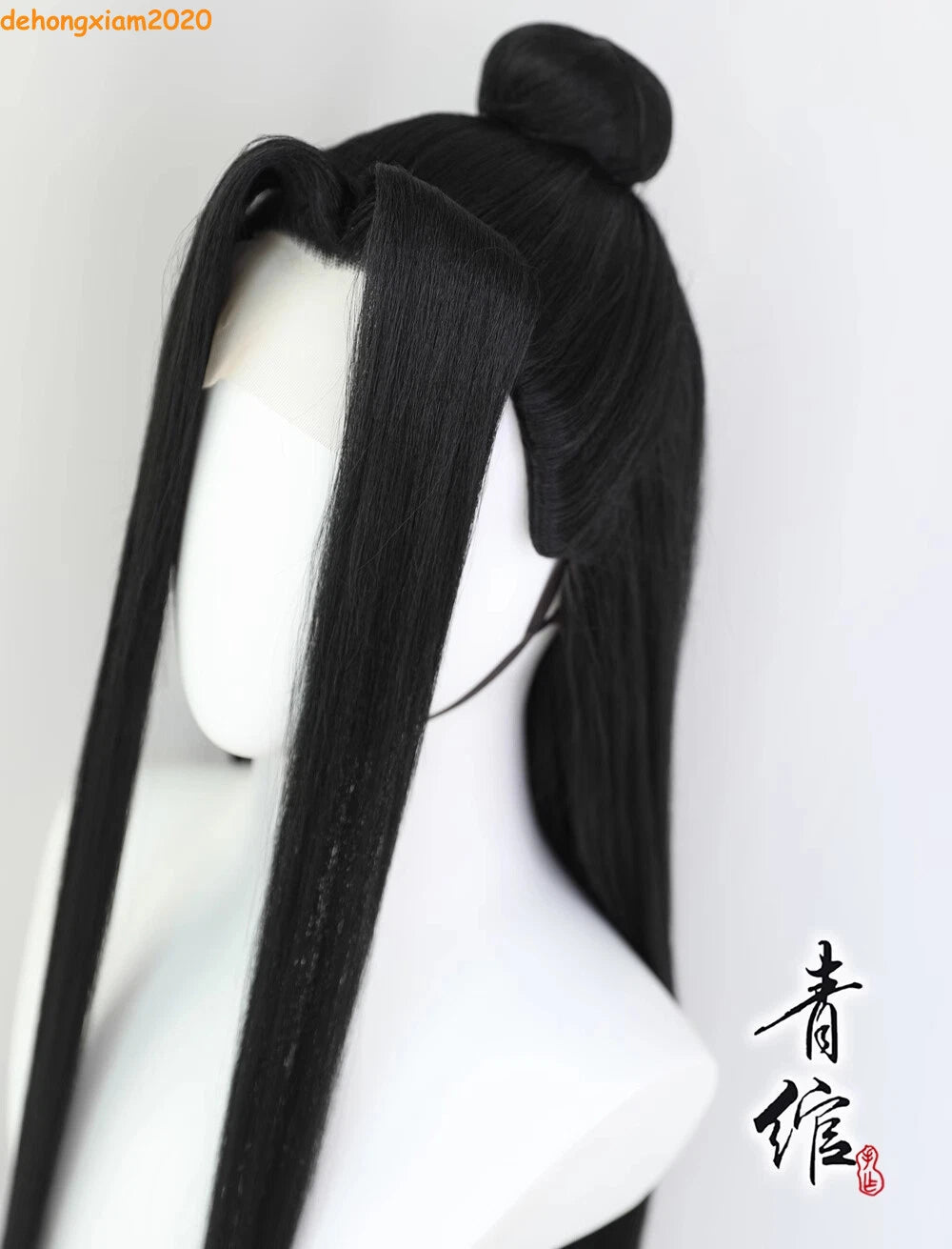 Mo Dao Zu Shi 魔道祖师Grand master of Demonic Cosplay Wig Lan Wangji Black Long Hair 07FC0E-D4 - KOEEK
