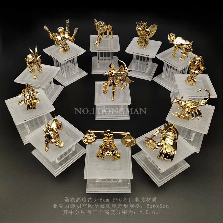 12PCS Gold Saint Seiya Myth Cloth Statue Figure Collectbles w/ Seprate Palace 07FC0E-D4 - KOEEK