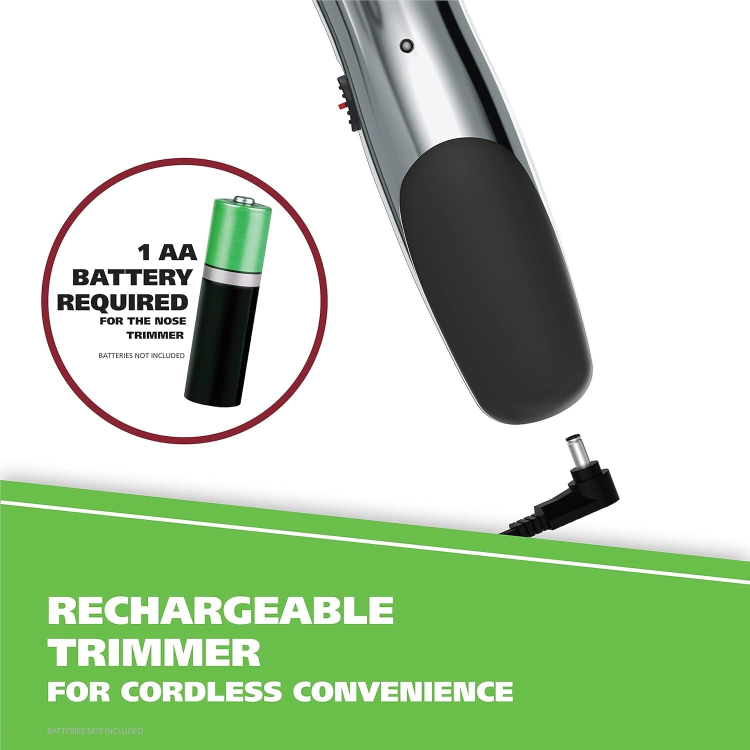 new Wahl Groomsman Rechargeable Beard Trimmer kit for Mustaches, Nose Silver WAHL - KOEEK