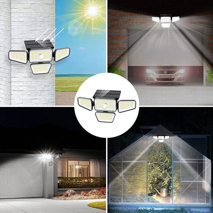 new Luz LED Solar Con Sensor De Movimiento Jardin Patio Lampara Luces Para Exterior