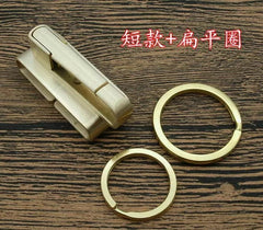 Solid Brass Belt Clip Belt Key Holder Keychains Keyrings, Fits Belt Width - 40mm 07FC0E-D4 - KOEEK