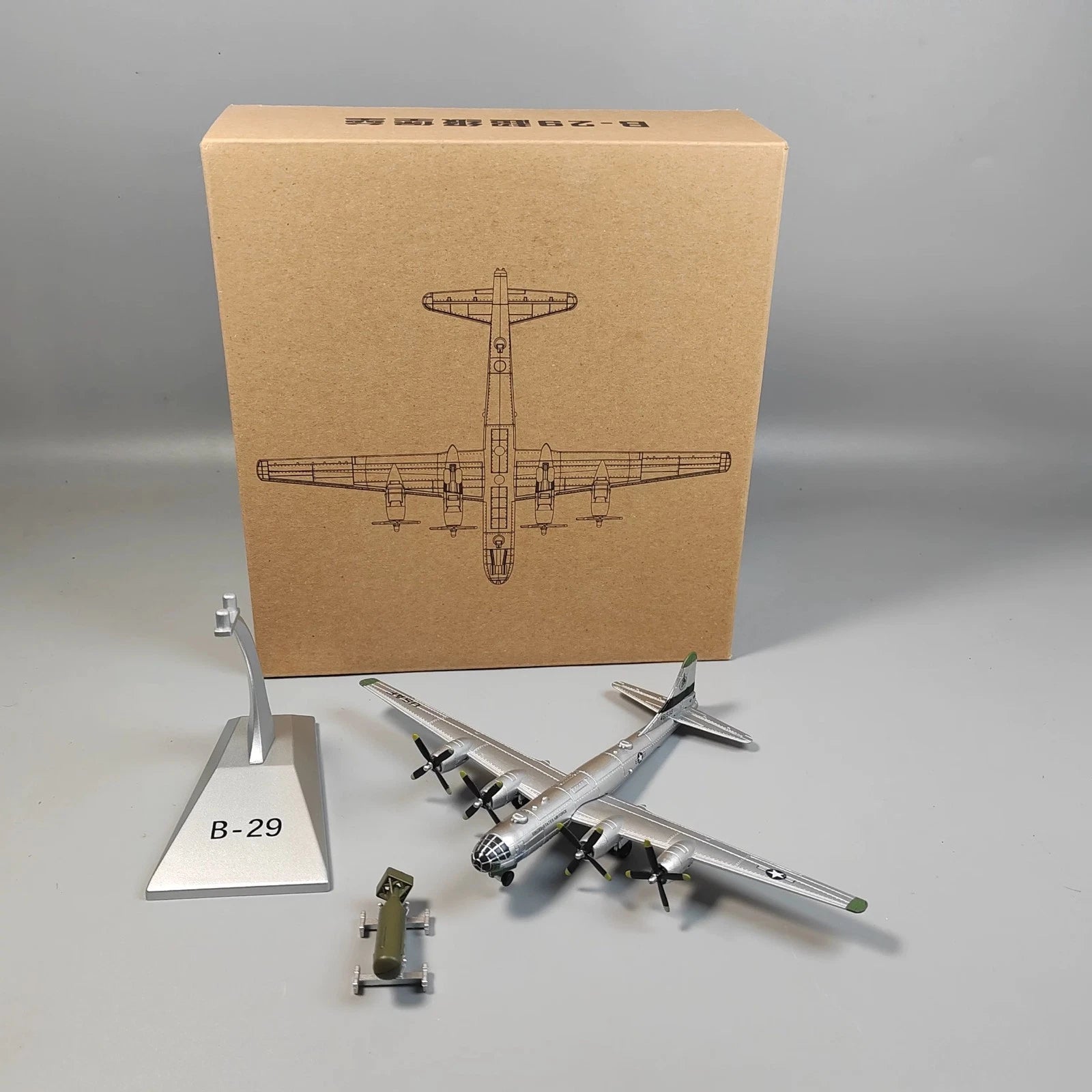 1：200 US World War II  B-29 Superfortress Bomber Military Alloy Model Collection 07FC0E-D4 - KOEEK